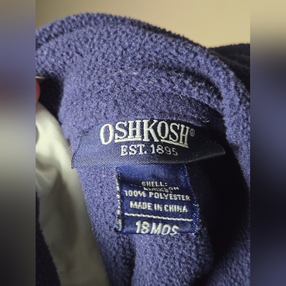 Vintage Y2K Infant OshKosh B'Gosh Fleece Lined Gorpcore Overalls, 18 Months - Picture 4 of 4